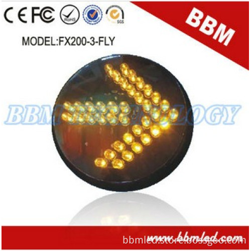 Energy Saving Yellow Flashing Warning Light in Square